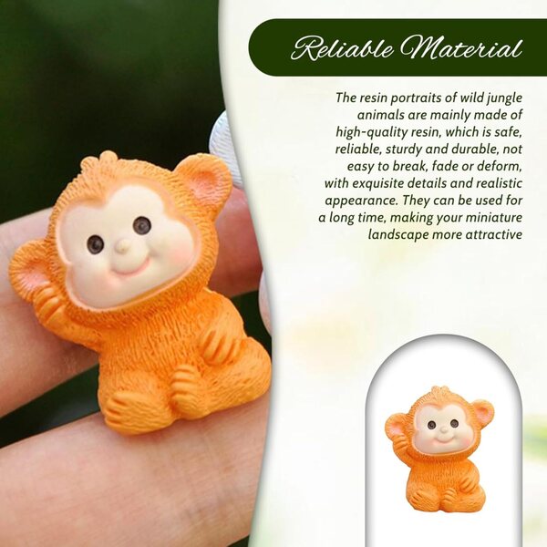 Set 50 Mini Animali in Resina per Decorazioni Giardino, Terrari e DIY Creativo