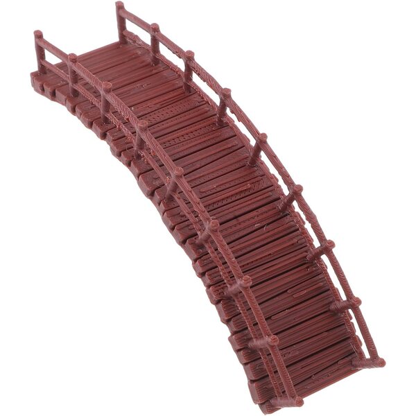 Miniatur-Chinesische Brücke aus Kunststoff für Zen-Garten und Dekorationen Miniatur 9x3 cm