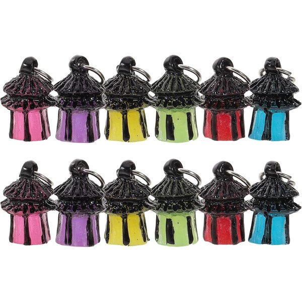 STOBAZA Leuchtende Weihnachtsminiaturen aus Harz – 14 Lichter für Häuser, Gärten und Dekorationen