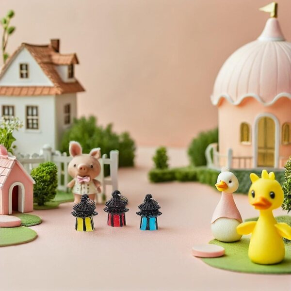 STOBAZA Leuchtende Weihnachtsminiaturen aus Harz – 14 Lichter für Häuser, Gärten und Dekorationen