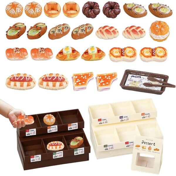 Miniature di Mercato Realistiche per Decorazioni Casa, Ufficio e Negozi in PP 150g
