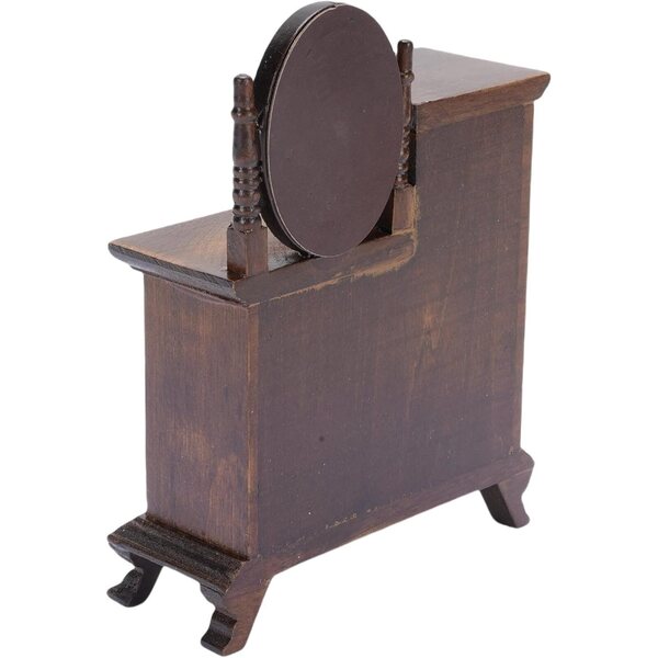 Tavolo da Toeletta in Miniatura Vintage 1:16 in Legno per Casa delle Bambole