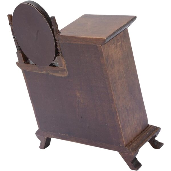 Tavolo da Toeletta in Miniatura Vintage 1:16 in Legno per Casa delle Bambole