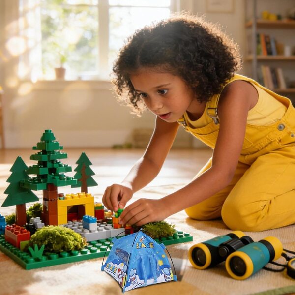 Miniatur-Campingfigur mit Licht 1:12 für Kinder, Dekoration und Spielen