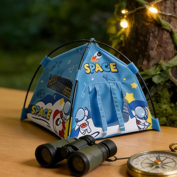 Miniatur-Campingfigur mit Licht 1:12 für Kinder, Dekoration und Spielen