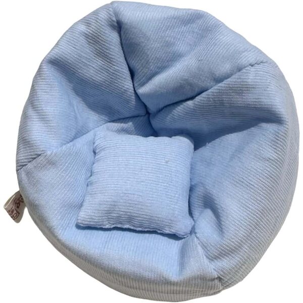 Mini-Sofa für Puppen 17 cm mit weichen Kissen – dekorative Möbel für das Puppenhaus