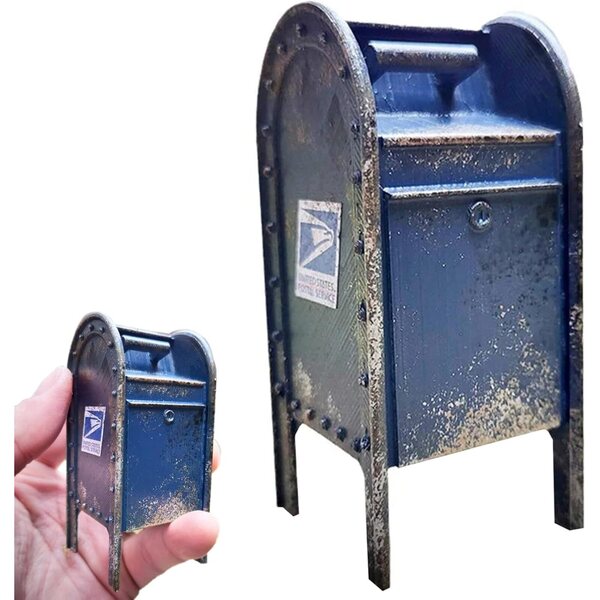 Miniaturmodell Vintage Münztelefon aus Kunstharz 1:12 für Sammlungen und Dioramen