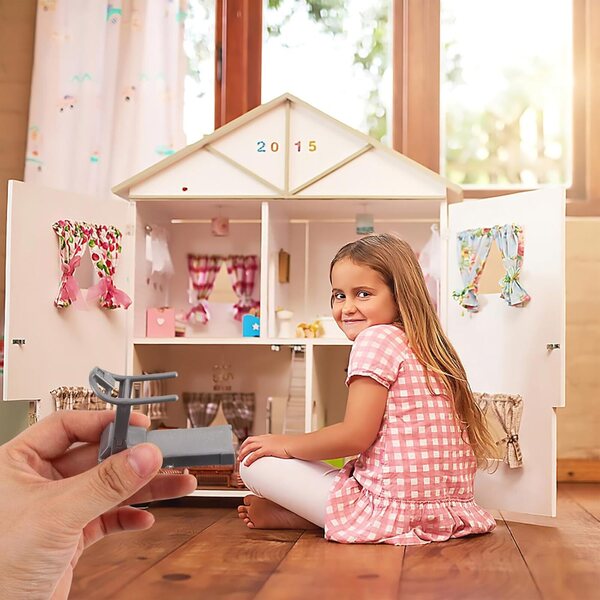 Miniatur-Laufband aus realistischem Kunststoff für Puppen und Schreibtischdekoration