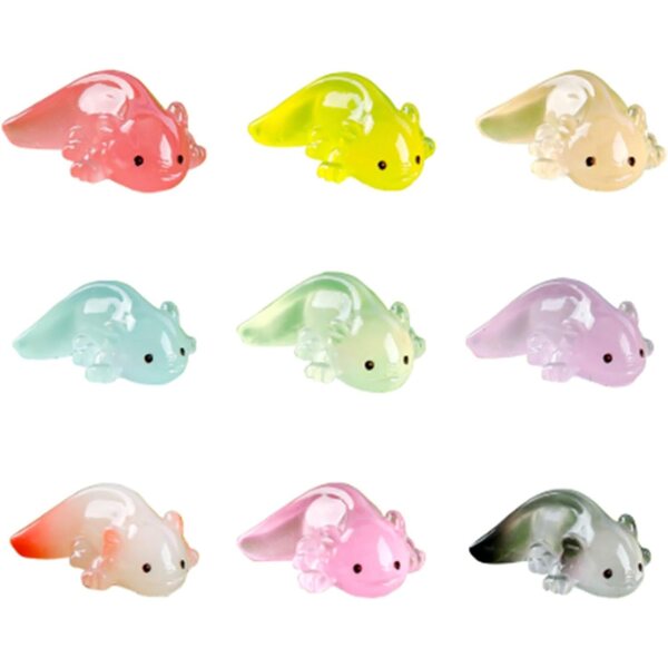 Set aus Tierminiaturen aus Kunstharz für Dekorationen, Heimwerken und Modellieren, 1,5 x 3 cm