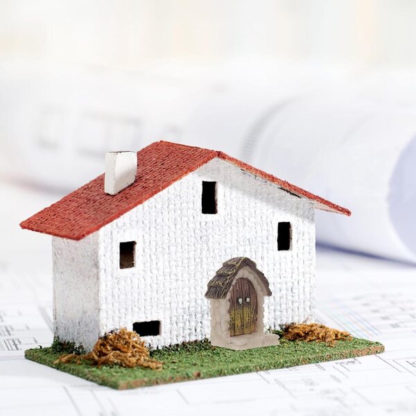 STOBAZA Miniatur-Feentür 2 Stück | Wetterfeste Puppenhaustüren 4,2 x 3,5 cm für den Feengarten