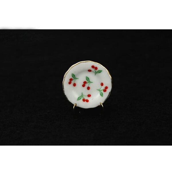 Porzellan-Miniatur-Teeservice-Set 15-teilig für Puppenhaus 1:12