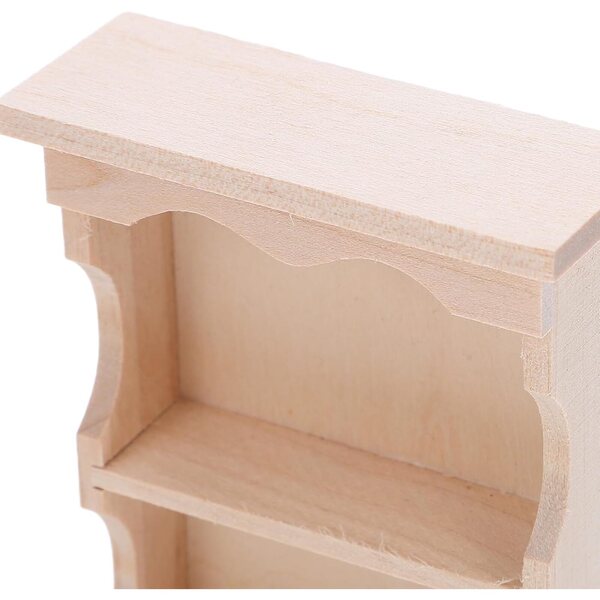 STOBAZA Miniatura Wandschrank in Legno Massiccio Stile Vintage Giapponese 2 Pezzi