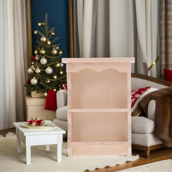 Pensili in miniatura in legno massiccio in stile giapponese - set da 2 per la decorazione della casa delle bambole