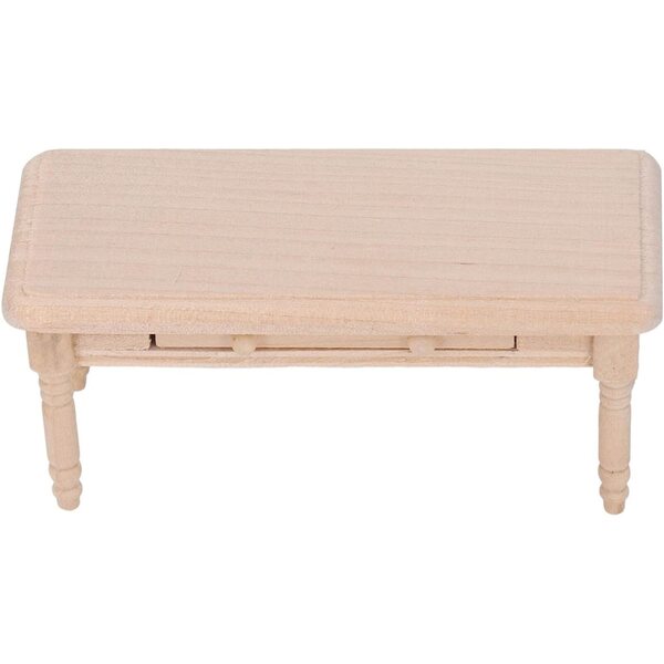 Tavolino da tè in legno per casa delle bambole scala 1:12, design elegante e resistente