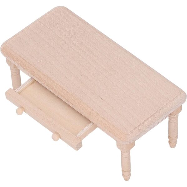 Tavolino da tè in legno per casa delle bambole scala 1:12, design elegante e resistente
