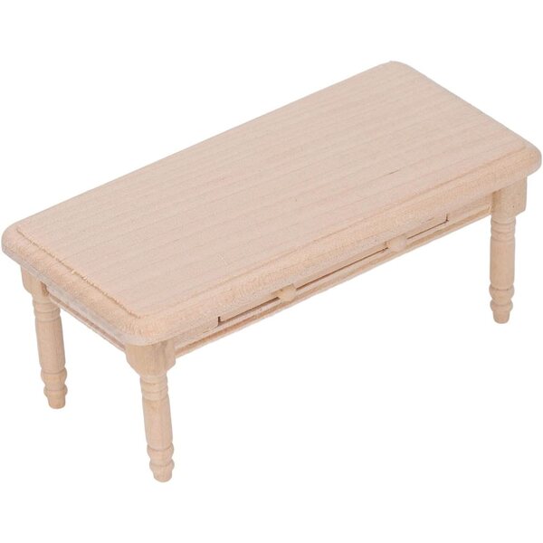 Tavolino da tè in legno per casa delle bambole scala 1:12, design elegante e resistente