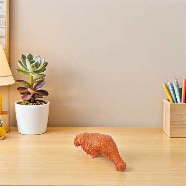 STOBAZA manichino coscia di pollo in PVC realistico per casa delle bambole e decorazione 15x7 cm