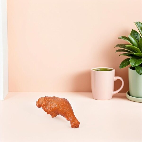 STOBAZA manichino coscia di pollo in PVC realistico per casa delle bambole e decorazione 15x7 cm
