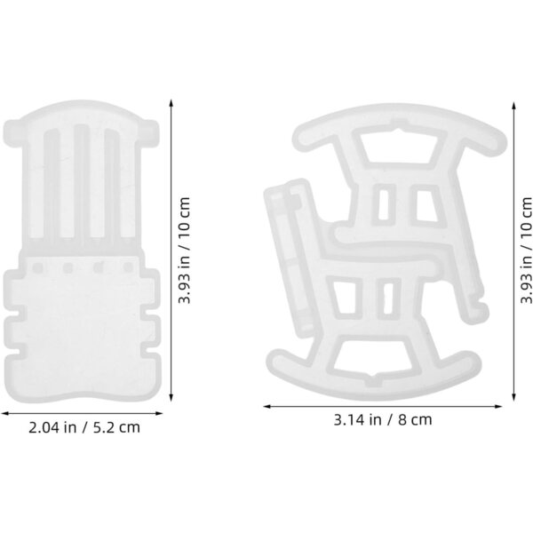 STOBAZA Forma in Silicone di Mini Sedia a Dondolo Accessori per Casa delle Bambole Fai da Te Creativo