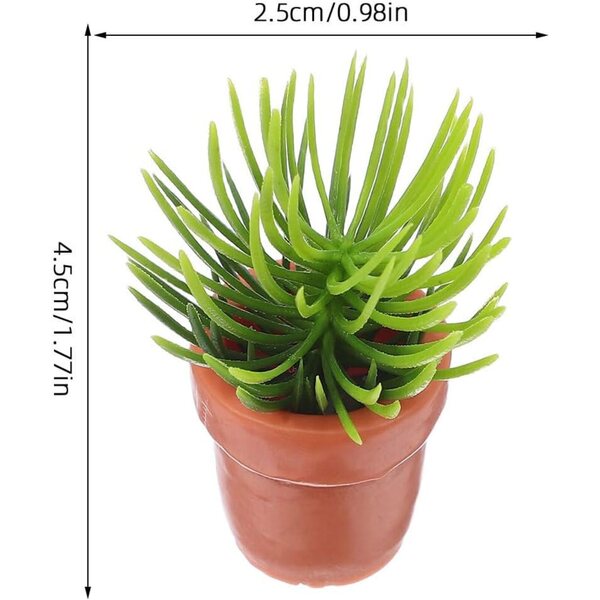 Miniature piante in plastica ibasenice per decorazioni casa bambole e scrivania