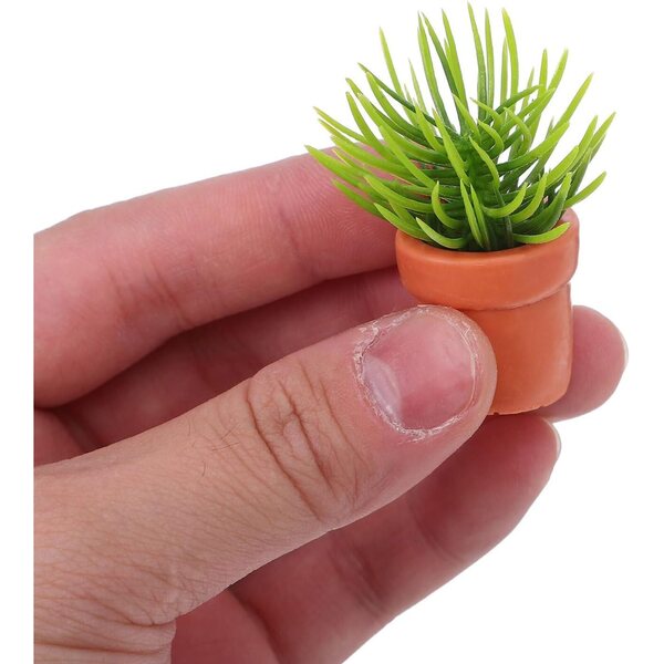Miniature piante in plastica ibasenice per decorazioni casa bambole e scrivania