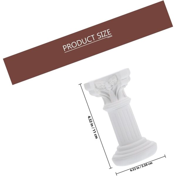 Miniatura Colonna Romana in Resina per Mini Case e Giardini Decorativi 11 cm