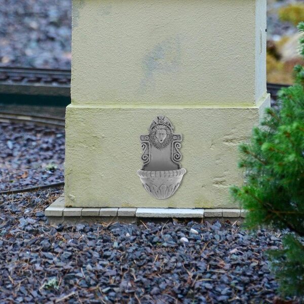 Miniatura Testa di Leone in Resina per Decorazione Parete casa delle bambole e Giardino