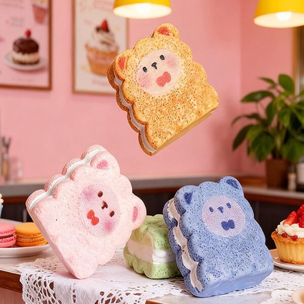 Mini Biscotti Sandwich in Resina per Miniature e Decorazioni – Set da 5 pezzi