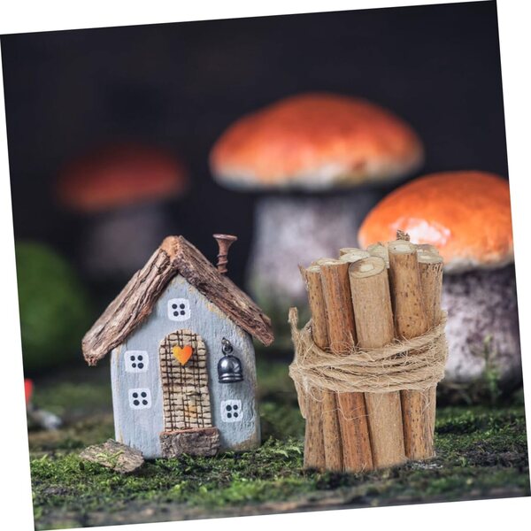 Decorazione Miniature In Legno per Inverno Set 2 Pezzi per Casa e Natale