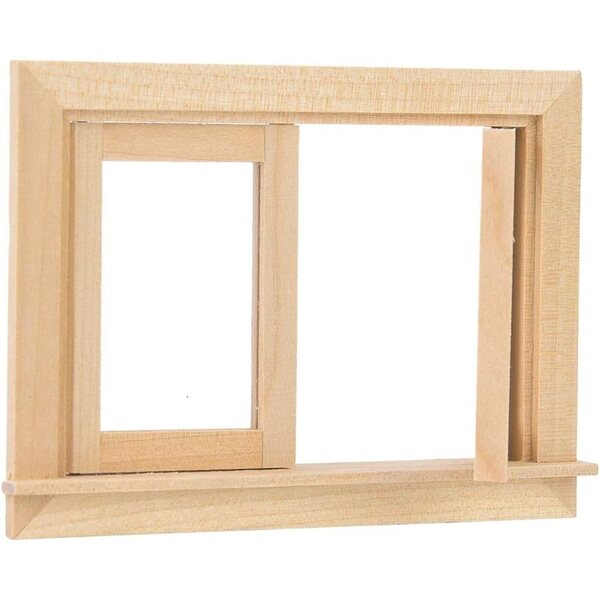 Cosiki Mini Finestra in Legno 1:12 per Casa delle Bambole - Decorazione Portatile