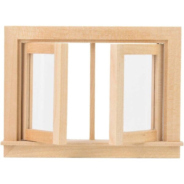 Cosiki Mini Finestra in Legno 1:12 per Casa delle Bambole - Decorazione Portatile