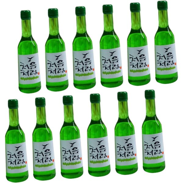 Set 12 Mini Bottiglie di Vino in Resina per Decorazioni Case delle Bambole