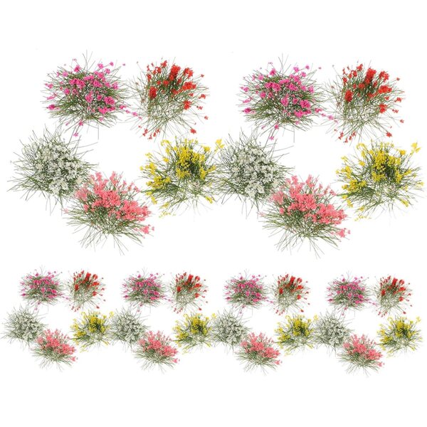 STOBAZA 5 Pezzi Miniature Erbette Decorative per Diorami e Modellismo Micro Paesaggi