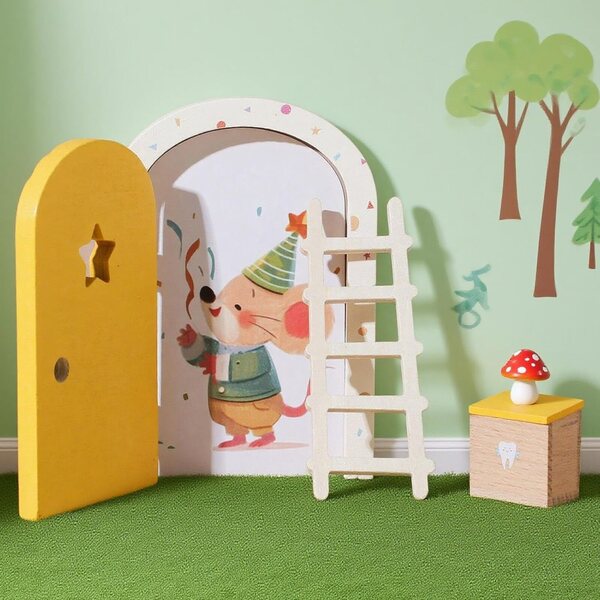 porta fatata in Legno per Decorazioni Magiche di Casa, Festa e Cameretta Bambini