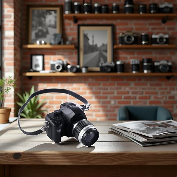 Miniatura Fotocamera Vintage 1:4 per Decorazioni e Pupazzi - Accessorio Fotografico