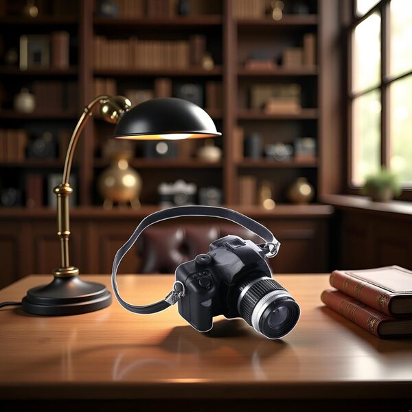 Miniatura Fotocamera Vintage 1:4 per Decorazioni e Pupazzi - Accessorio Fotografico