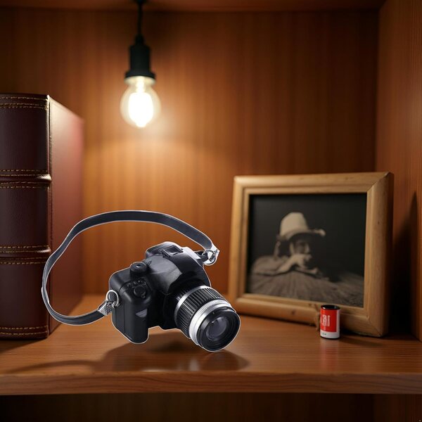 Miniatura Fotocamera Vintage 1:4 per Decorazioni e Pupazzi - Accessorio Fotografico