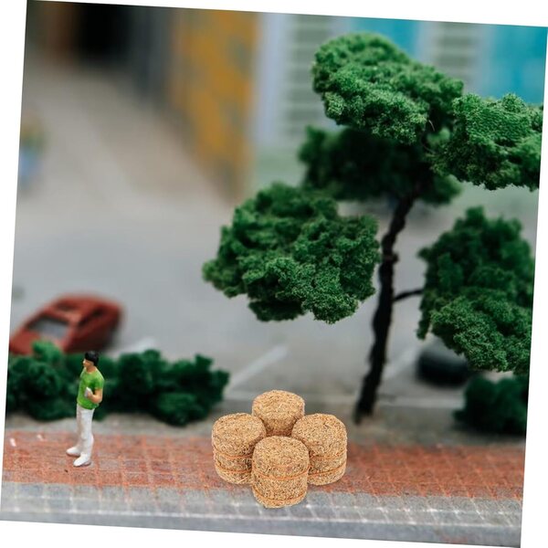 Miniature Heuballen in Legno 4 Pezzi 2x2x2 cm per Decorazioni Fai-da-Te e casa delle bambole