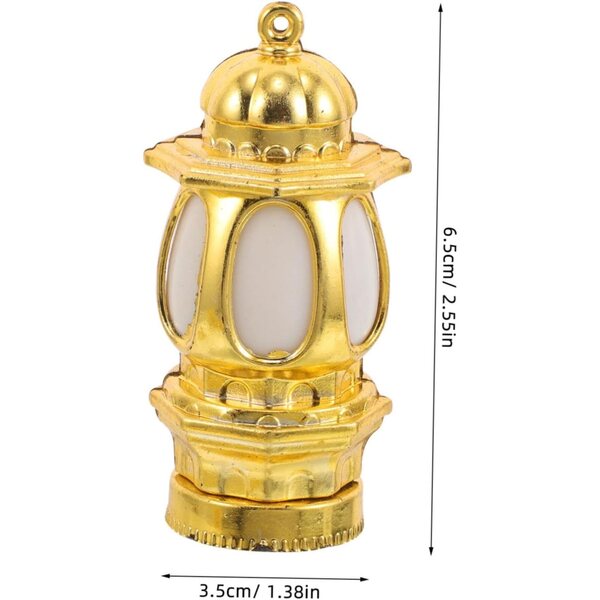 STOBAZA 20 Miniature Lampade da Tavolo Dorate per Case delle Bambole Decorazioni Vintage