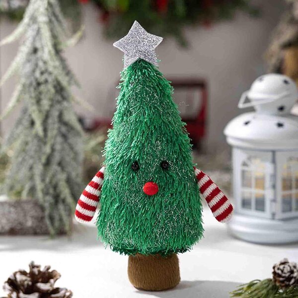 Mini Albero di Natale da Tavolo Decorazione Festiva per Casa, Ufficio e Hotel