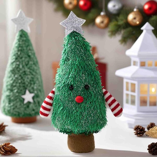 Mini Albero di Natale da Tavolo Decorazione Festiva per Casa, Ufficio e Hotel