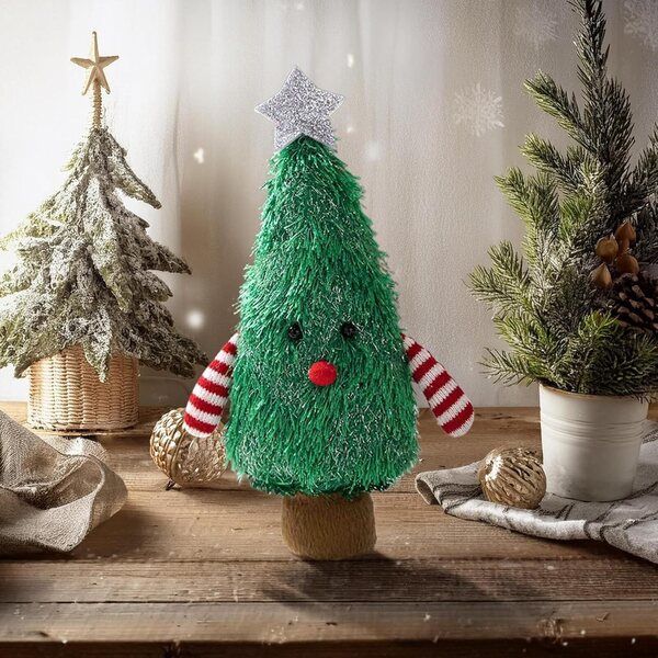 Mini Albero di Natale da Tavolo Decorazione Festiva per Casa, Ufficio e Hotel