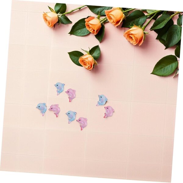 200 Mini Delfini in Resina per Decorazioni Marine e Micro Paesaggi 1,2x1x0,4 cm