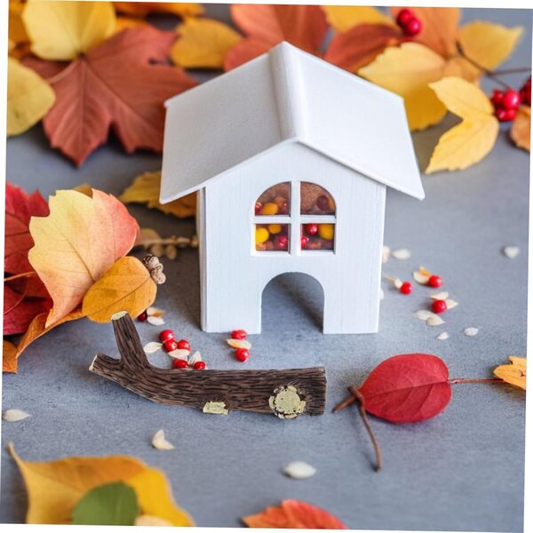 Miniatur-Hängekamin-Set mit Holz für Puppen und Outdoor-Dekorationen