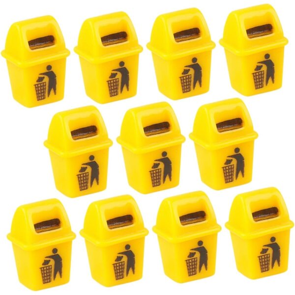 STOBAZA Set 12 Mini bidoni in Plastica Resistenti per casa delle bambole e Decorazioni