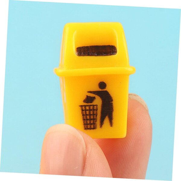 STOBAZA Set 12 Mini bidoni in Plastica Resistenti per casa delle bambole e Decorazioni
