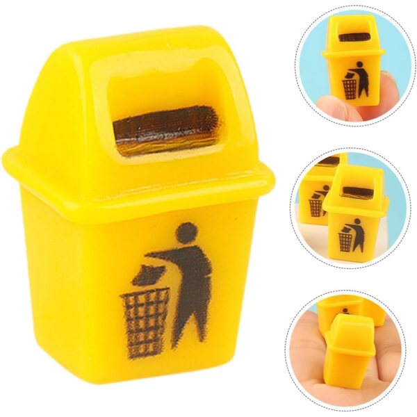 STOBAZA Set 12 Mini bidoni in Plastica Resistenti per casa delle bambole e Decorazioni