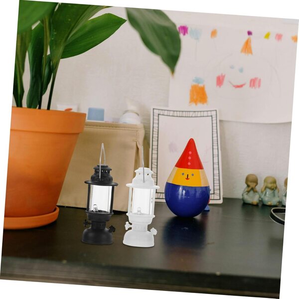 STOBAZA 2 Miniature Lanterne a Petrolio Vintage per Casa delle Bambole con Luce LED