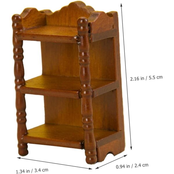STOBAZA Miniatur Libreria in Legno per Case delle Bambole e Decorazioni Micro Giardini