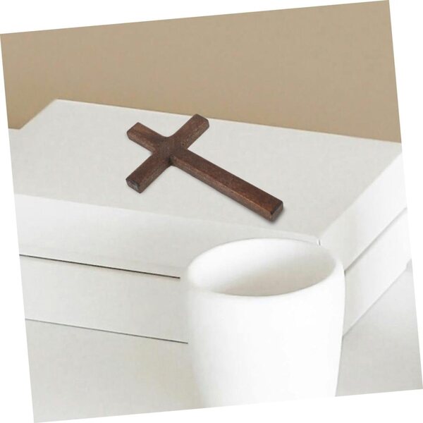 Miniatura Croce in Legno STOBAZA per Decorazioni e Lavori Creativi 12x7 cm